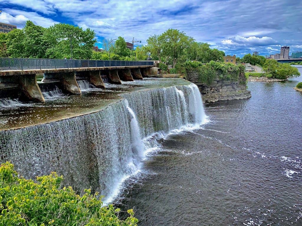 Exploring the Rideau Falls in the heart of Ottawa
