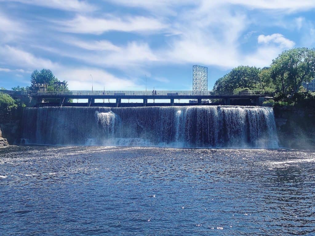 Exploring the Rideau Falls in the heart of Ottawa